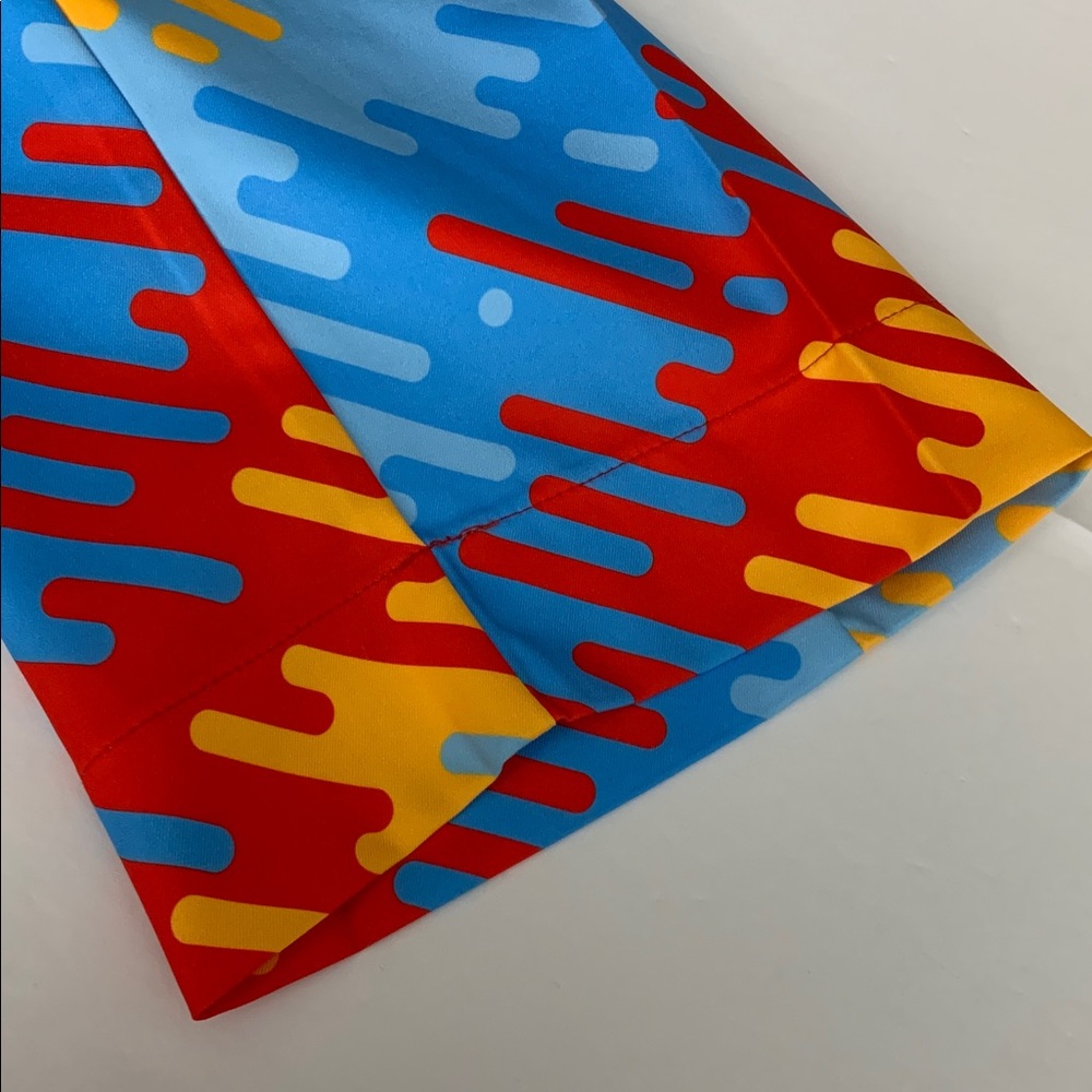 Loudmouth Golf Dance Floor Ladies Red and Yellow Patterned Pants Sz 18 - Picture 8 of 16